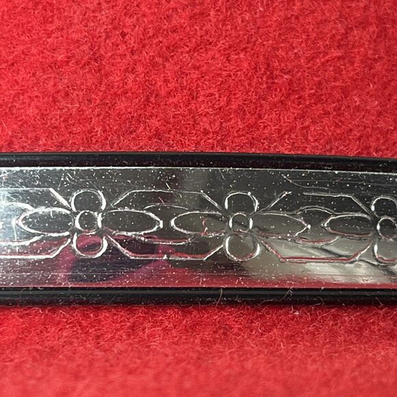 LHC Brand Red 100% Wool Silver Metal Hat Band Fedora Style Hat Size Medium - Picture 7 of 12